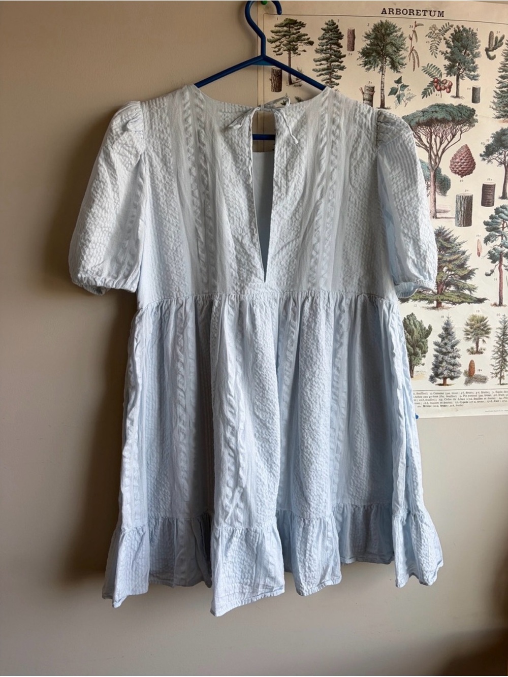 Sunday Best Zane Babydoll Sky Blue Dress Small - Picture 3 of 6